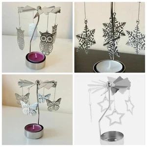 SOPORTE PARA VELAS DE LUZ DE TÉ GIRATORIO CARRUSEL - Imagen 1 de 23