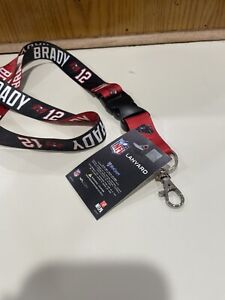 Tom Brady Jersey #12 Player Lanyard Tampa Bay Buccaneers NFL Autographed Printed