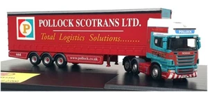 Oxford Diecast 1/76 Scale SCA02CS - Scania Truck & Trailer - Pollock (Scotrans) - Picture 1 of 5