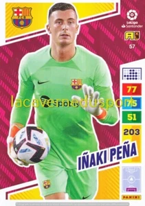 057 INAKI PENA - ROOKIE # FC BARCELONA PANINI LIGA SANTANDER 2022 2023 ADRENALYN - Picture 1 of 1
