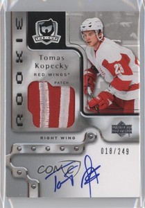 2006-07 Upper Deck The Cup /249 Tomas Kopecky #126 RPA Rookie Patch Auto RC