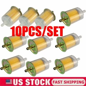 10PC 5/16" Fuel Filters Industrial Universal Motorcycle RVs Inline Gas Fuel Line - Picture 1 of 10