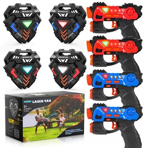 Infrarot Laser Tag Set 4 Active Infrarot-Pistole mit Westen 4 Spieler LaserTag - Bild 1 von 17
