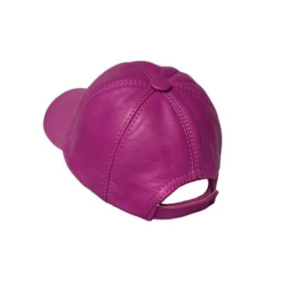 Gorra de béisbol de cuero genuino para hombre y mujer - clásica ajustable 21 COLORES Foto 1 de 4