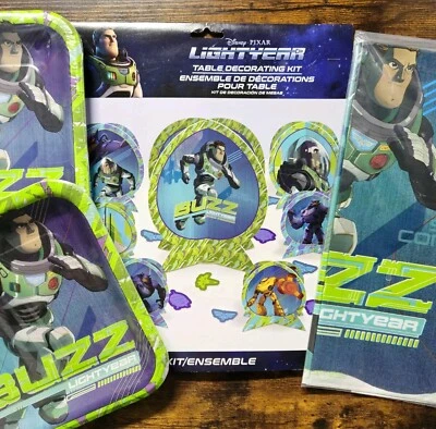 巴兹光年 - 生日派对迪士尼 7 中心片 16 盘 24 个彩纸屑 1 张封面 — 第 1/4 张图片