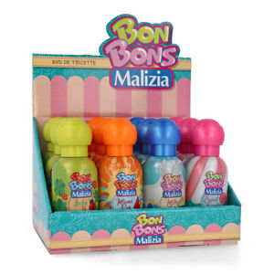 MALIZIA BONBONS Expo 12x Eau de Toilette 50ml 12 fruchtig süsse Parfüms for Kids
