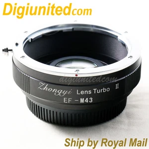 Zhongyi Lens Turbo II Reducer Booster Canon EOS EF to Micro 4/3 Adapter MFT OM-D - Picture 1 of 3