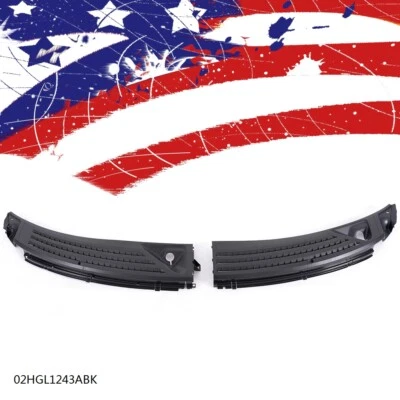 Windshield Window Wiper Cowl Cover Panel Black Fit For 2004-2008 Ford F-150 2PCS Foto 1 de 4