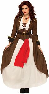 Womens Lady Matey Pirate Costume Swashbuckler Renaissance Adult Size XS/SM