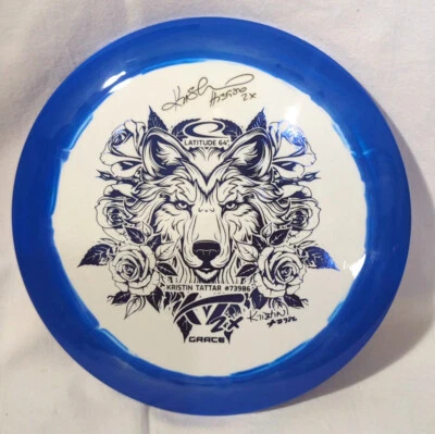 Kristin Tattar SIGNED - Lat 64 Royal Orb Grand Grace - Autographed - 173g - Latt - Image 1 of 2