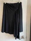Black Skirt With Sash Front, M, New, Vintage