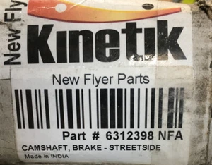 Kinetik 6312398NFA Camshaft Brake Streetside New Flyer - Picture 1 of 1