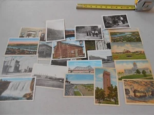 RARE SET / LOT 22 VINTAGE POSTCARD 1939 LATONIA HORSE RACE TRACK COAL CHUTE RPPC - Picture 1 of 8