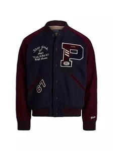 Giacca Letterman Varsity Letterman anni '90 ""ALL STARS NEW YORK"" MISTO LANA L - Foto 1 di 21