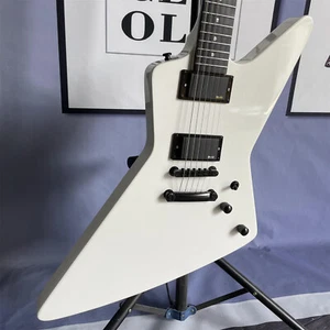 Guitarra Eléctrica Explorer 1984 Blanca Pastillas H-H Cuerpo Caoba Sólido Puente TOM - Imagen 1 de 7