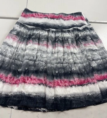 Saia Karen Kane Feminina Tamanho 14 Caprichosa Cinza Midi Leve - Imagem 1 de 4