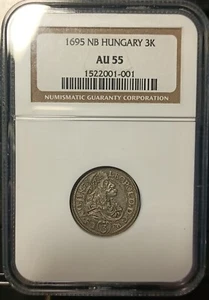 HUNGARY 3K 1695 NGC AU55. - Picture 1 of 4
