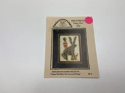 Homespun Elegance Bits & Pieces Happy Hare Counted Cross Stitch Pattern 1M - Image 1 of 3