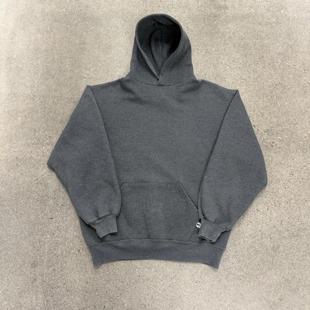 90s RUSSELL Hoodie ”BLACK” 無地　黒　USA製 90年代 USA製 RUSSELL ATHLETIC ラッセル ブランクスウェットパーカー