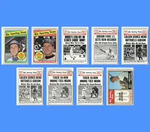 1969 Topps - 9 Card Vintage Lot - World Series Highlights, All-Stars, Freehan - Picture 1 of 12