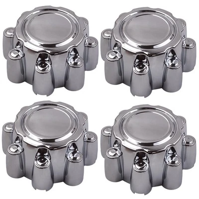 4x Chrome Center Wheel Hub Caps For Ford F250 F350 SuperDuty Excursion 1999-2005 - Image 1 of 4