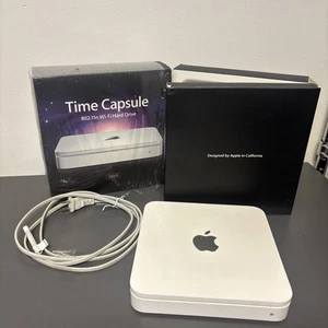 Apple 500GB Time Capsule 802.11n WiFi Hard Drive Wireless Backup A1254 - Photo 1/8