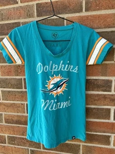 Miami Dolphins Tee Shirt Small Home Of Super Bowl LIV ‘47 Embroidered Women’s - Picture 1 of 6