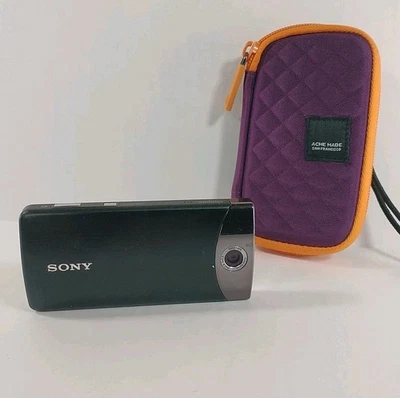 SONY Bloggie Touch MHS-TS20 8GB HD Pocket Camcorder Black + Case Tested - Image 1 of 4