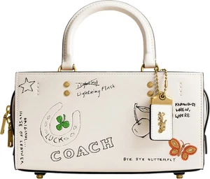 Bolso Coach Rogue 26 con estampado de bocetos, B4/tiza múltiple - Imagen 1 de 6