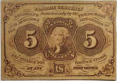 1862 5 Cents Fractional Currency VF/XF+ Circulated Details P201 - Image 1 of 2