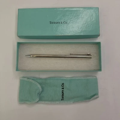 Bolígrafo TIFFANY & Co. Plata de Ley 925 Clip en T Hecho en Alemania Bolsa/Caja Foto 1 de 4