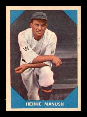 Fleer #18 1960 Heinie Manush casi nuevo/casi nuevo+ X32174191 Foto 1 de 2