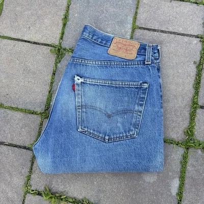 Vintage Levi’s 501 Early 80s No Redline Black Bartack Tag 38x36 Made In USA - Image 1 of 4