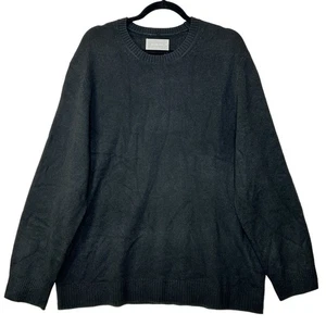 Everlane The Premium Merino Crew Neck Sweater Wool Black Men's XL NWT - Picture 1 of 11