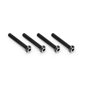 JConcepts 3x22mm Titanium Top Hat Screws (Black) (4pcs) - JCO5143-2 - Picture 1 of 1