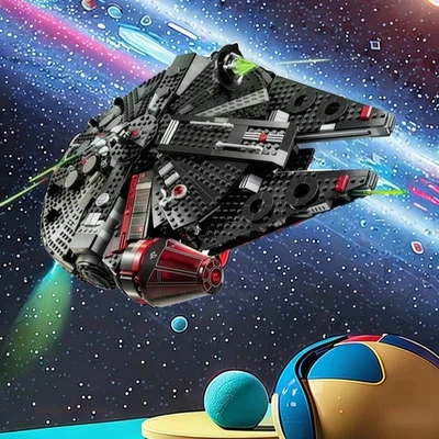 Nouveau 1579 Pièces 75389 Star Bataille Reconstruction Voie Lactée Le Faucon Fon - Photo 1/4