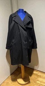 Burberry Trenchcoat Mantel Gr 44 Schwarz Übergangsmantel Vintage für Breuninger - Bild 1 von 16