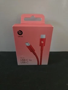 Beats Usb-c To Usb-c 60w Woven Cable (Red) - Photo 1 sur 3