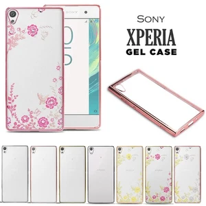 Hülle für Sony Xperia L1 L2 XA XA1 XA2 Ultra Stoßfest Silikon Gel Chrom Cover - Bild 1 von 11