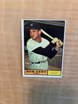 1961 TOPPS BASEBALL HIGH #563 BOB CERV (SP)!! NEW YORK YANKEES RARE SP!! - Image 1 of 2
