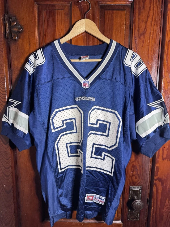 Camiseta deportiva Dallas Cowboys auténtica Emmitt Smith Nike Pro Line talla 44 Foto 1 de 4