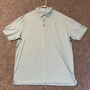 Callaway Polo Shirt Mens XL Blue White Fine Stripe Short Sleeve Golf - Picture 1 of 16