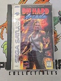 Die Hard Arcade (Sega Saturn, 1997) Complete W. Reg Card