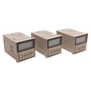 Menge 3 Omron H3CA-A Solid-State Digital Timer 0,1s-9990hr 240VAC/DC 1/16 DIN - Bild 1 von 9