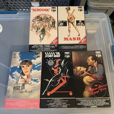 5 CbsFox Vhs Tapes Factory Sealed Scrooge, Postman Rings Twice, Mash, Stunt Man - Image 1 of 4