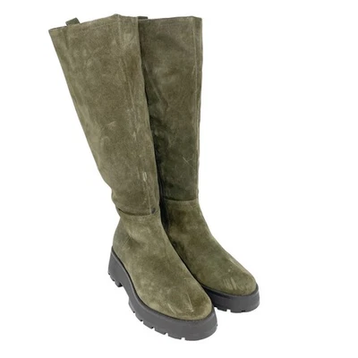 Bota alta Vince Camuto para mujer Nettrio suela de gamuza verde talla 8,5 M Foto 1 de 4