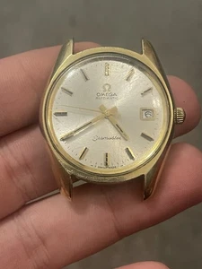 RELOJ OMEGA SEAMASTER VINTAGE PARA HOMBRE PLACA DE ORO REF 166.067 PARA REPARACIÓN FREEPOST UK - Imagen 1 de 16