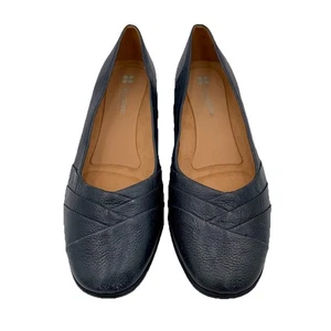 Mocasines planos de ballet Naturalizer de cuero negro para mujer 10,5 M Comfort Jaye usados en excelente estado - Imagen 1 de 9