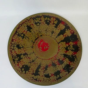 1950'S-60'S HANOVER OF PASADENA ENAMEL STEEL CHARGER CENTERPIECE PLATE 14" - Picture 1 of 4