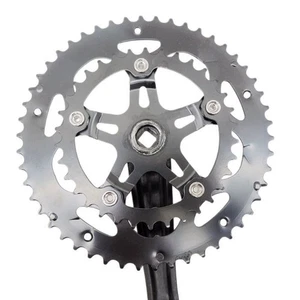 Double Chainring Bike Crankset 34 50T 170mm Square Hole for Road Bikes - Picture 1 of 12